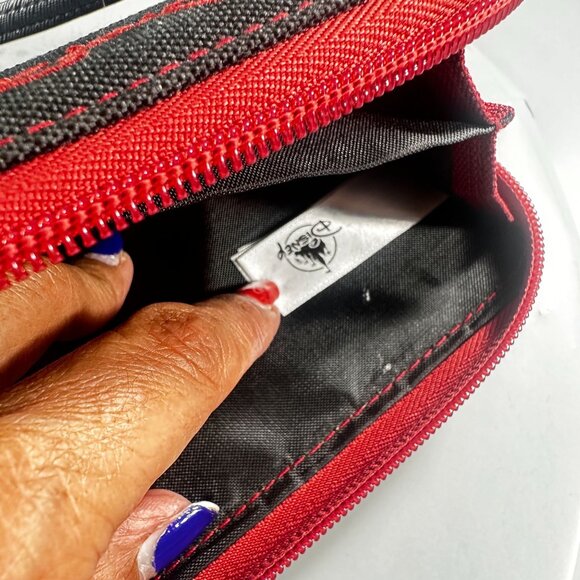 Disney Mickey Mouse Wallet Sketch Convertible Crossbody Embroidered Purse - Picture 12 of 16